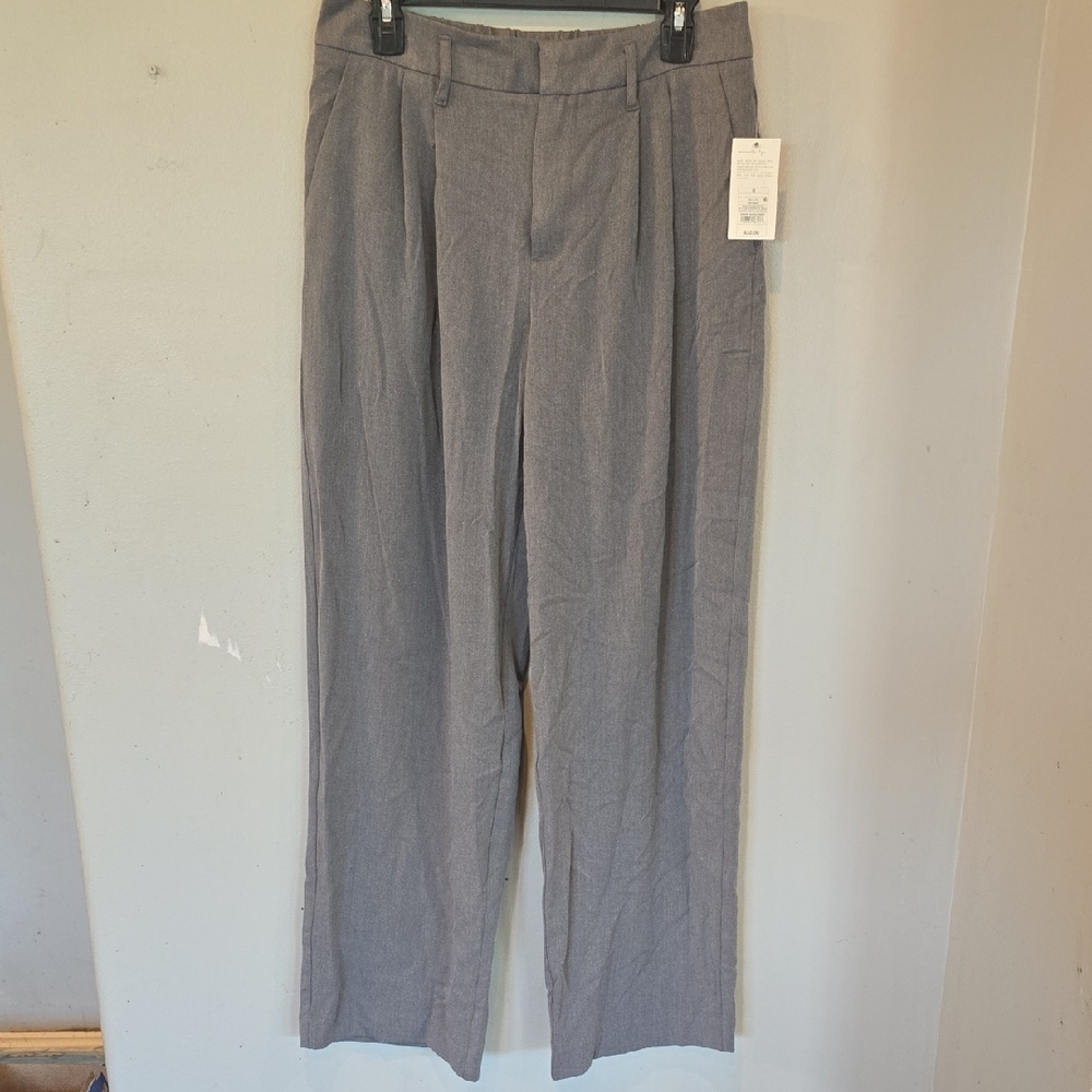 A New Day Gray Wide Leg Dress Pants